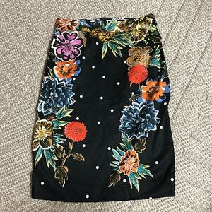 Colorful floral pencil skirt from Anthropologie - like new